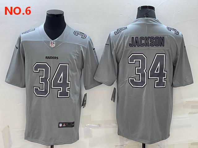 Men's Las Vegas Raiders 34 Bo Jackson Jersey NO.6;